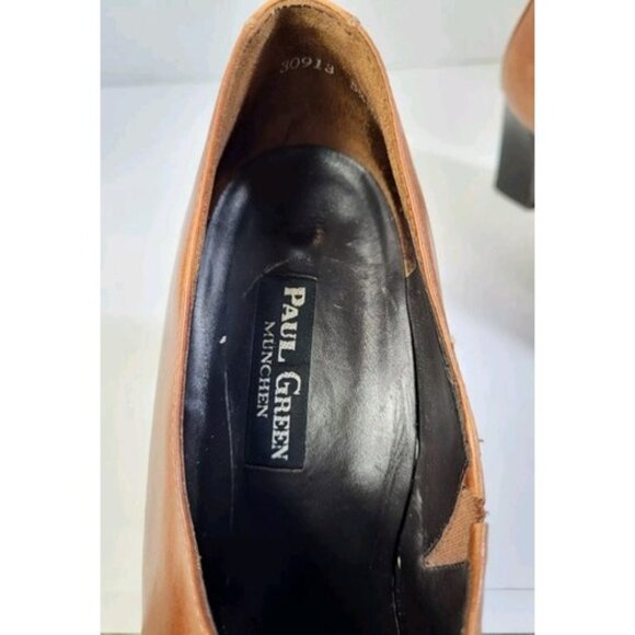 Paul Green Munchen Loafer Women's US 8 UK 5.5 Brown Leather Bootie Shoes 30913 - Picture 14 of 16